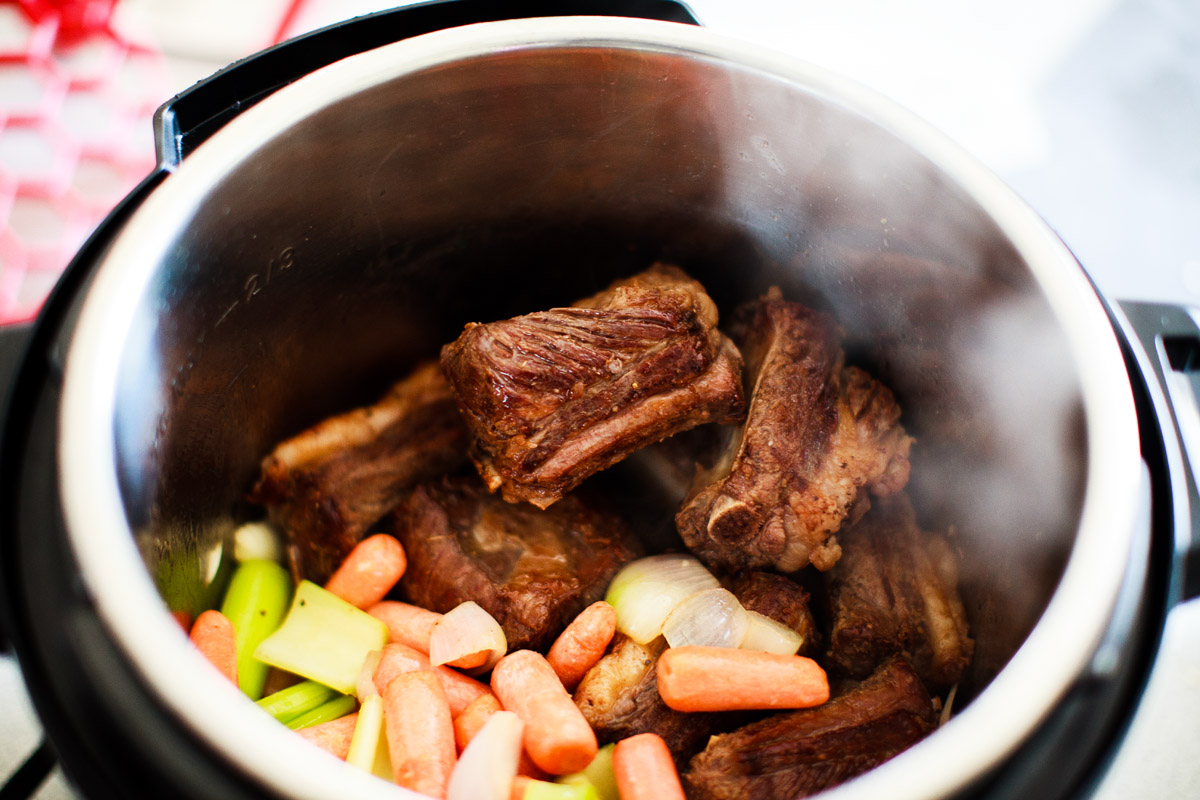 Instant Pot Red Wine Braised Short Ribs Recipe