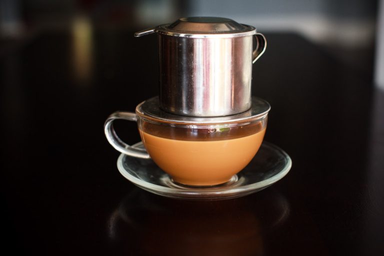 Vietnamese Drip Coffee Recipe (cà phê sữa nóng) FOOD is Four Letter Word