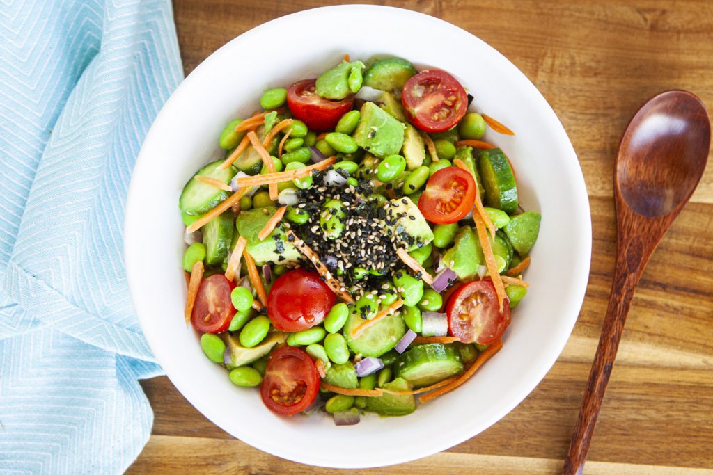 Edamame and Avocado Salad Recipe FOOD is Four Letter Word