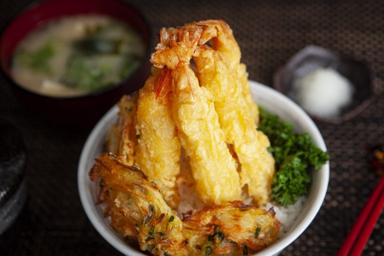 Trader Joe’s Tempura Rice Bowl Recipe (Tendon) FOOD is Four Letter Word