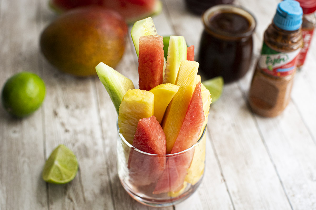 Mexican Fruit Cups Recipe (vasos de fruta)