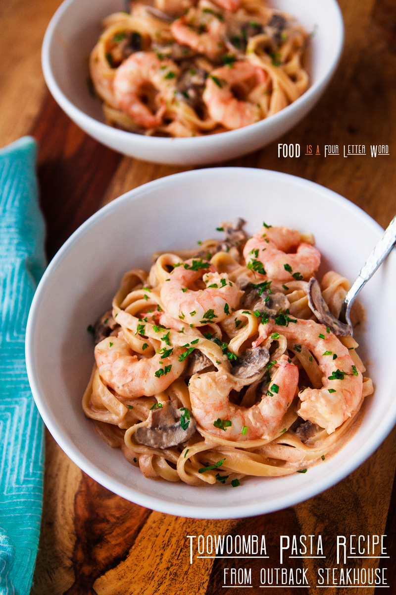 Toowoomba Pasta Recipe from Outback Steakhouse (Spicy Shrimp Fettuccine Alfredo)