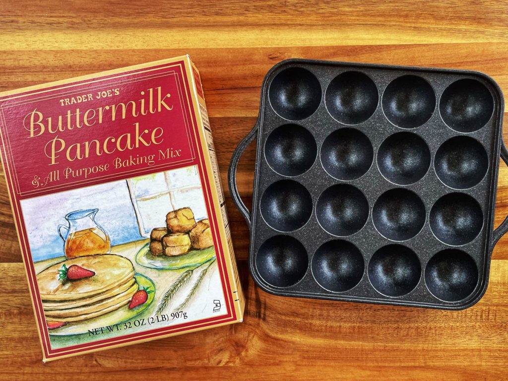 How to make Aebleskiver with Trader Joe’s Pancake Mix (Round Danish Pancakes Recipe) FOOD is