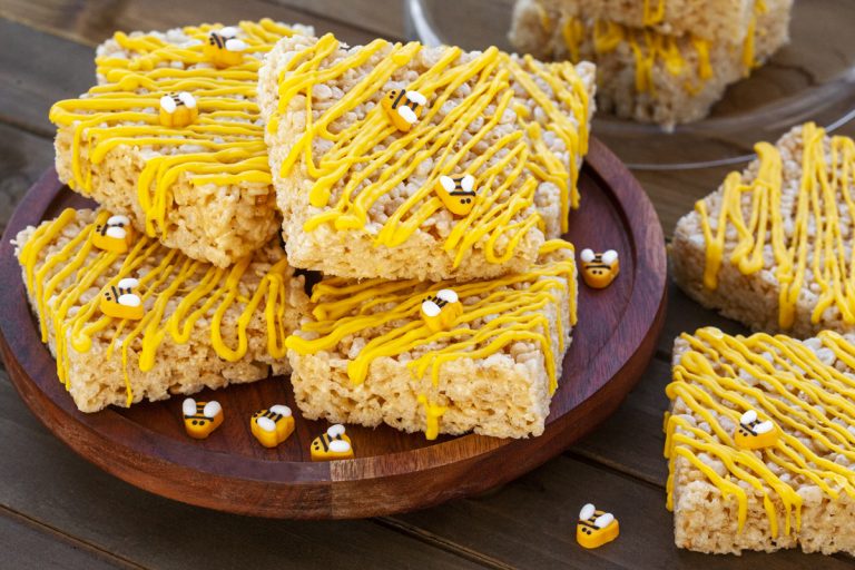 Salted Honey Rice Krispie Treats Recipe FOOD is Four Letter Word