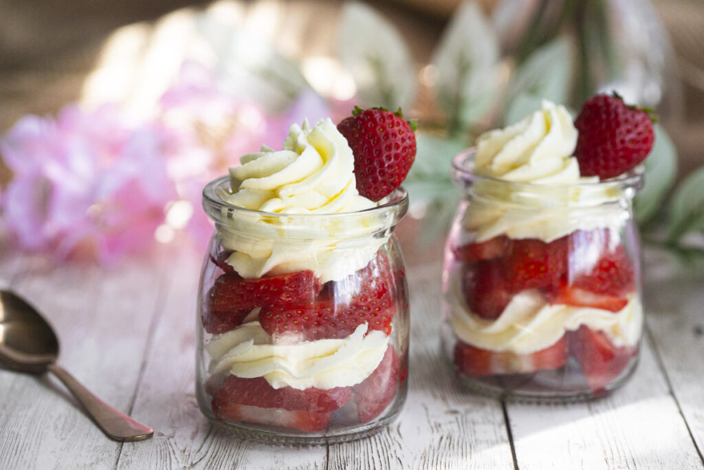 Strawberries and Cream Parfait Recipe FOOD is Four Letter Word
