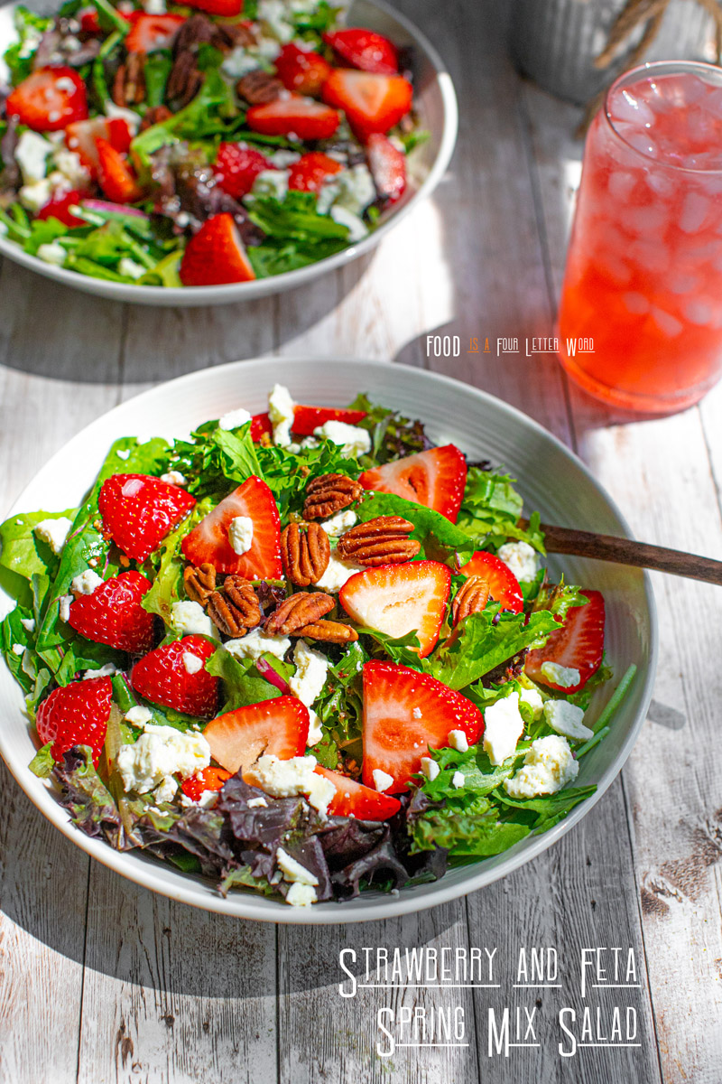 Strawberry and Feta Spring Mix Salad Recipe